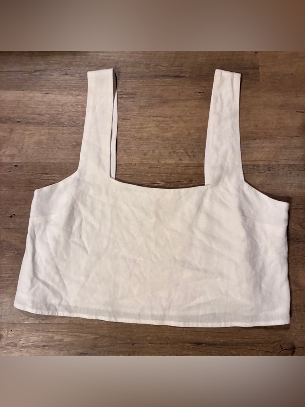 Show Me Your MuMu Tara Linen Blend Cropped Tank